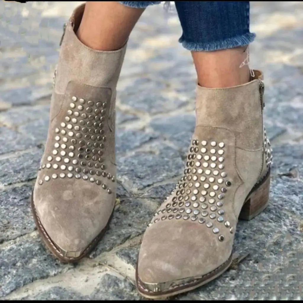 Sloane | Studded Edge Boots