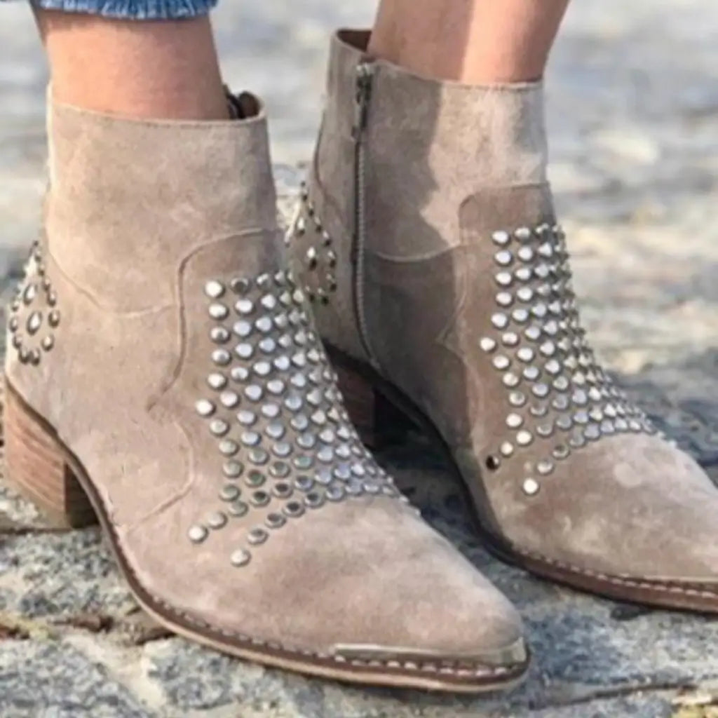 Sloane | Studded Edge Boots