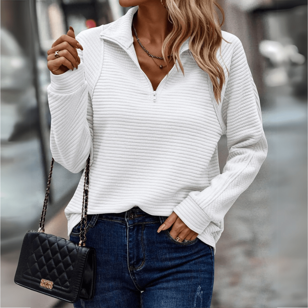 Samantha | Chic Half-Zip Pullover