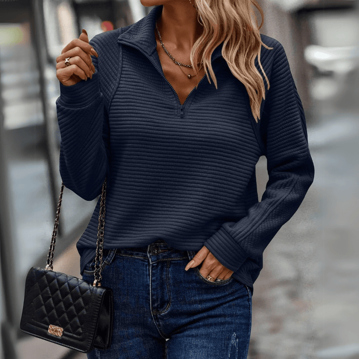 Samantha | Chic Half-Zip Pullover