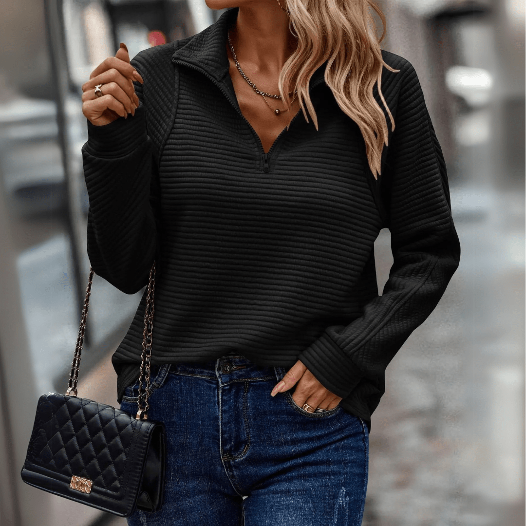 Samantha | Chic Half-Zip Pullover