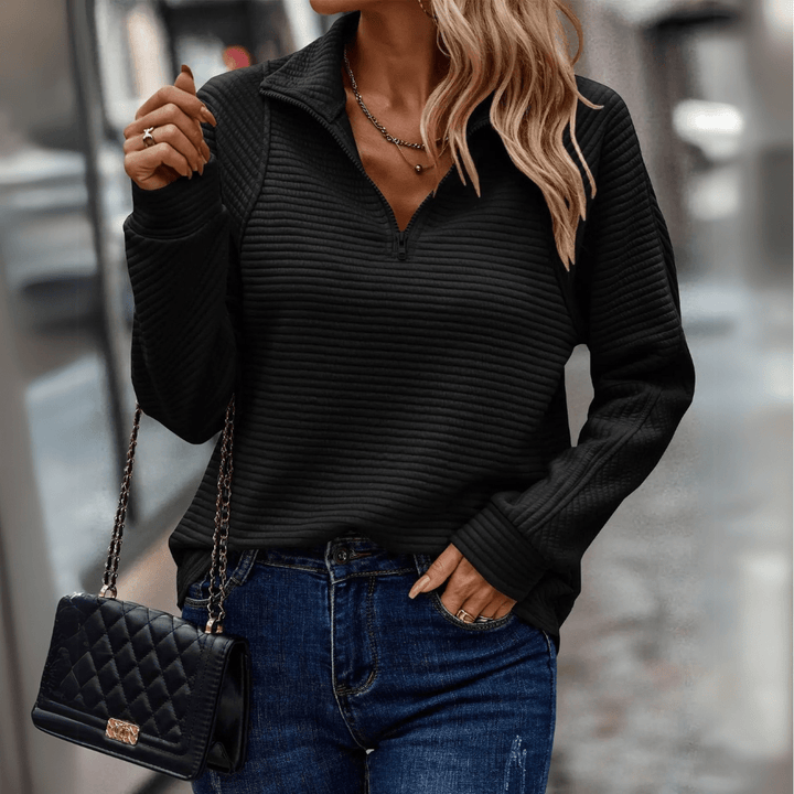 Samantha | Chic Half-Zip Pullover