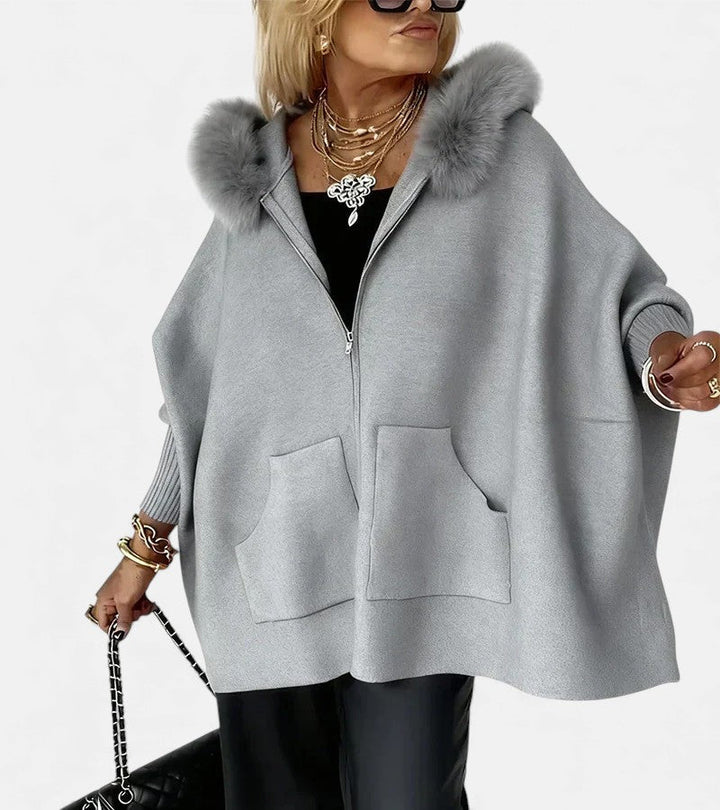 SYLVIA | FUR COLLAR JACKET