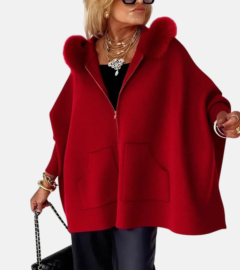 SYLVIA | FUR COLLAR JACKET