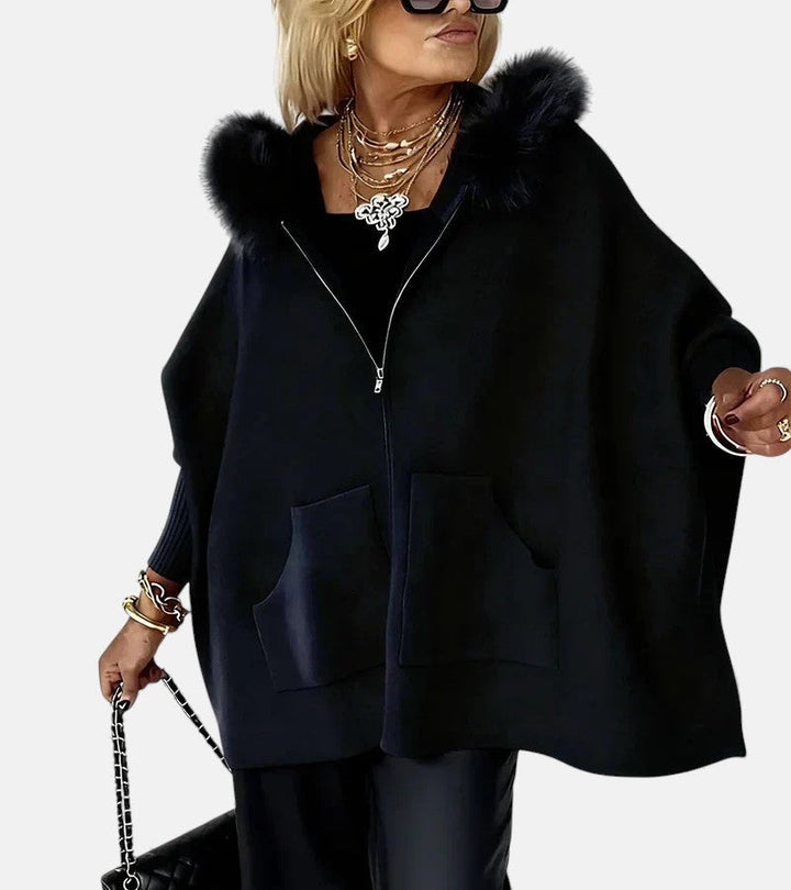 SYLVIA | FUR COLLAR JACKET