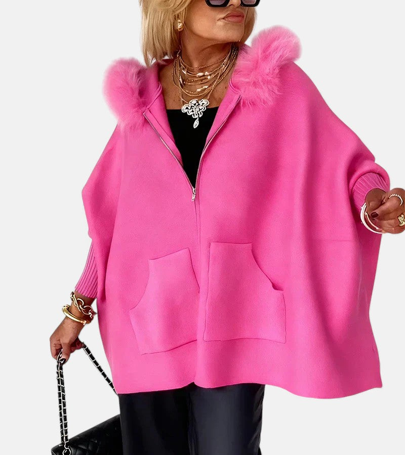 SYLVIA | FUR COLLAR JACKET