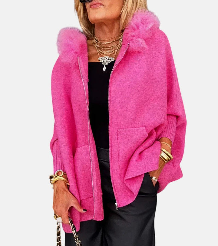 SYLVIA | FUR COLLAR JACKET
