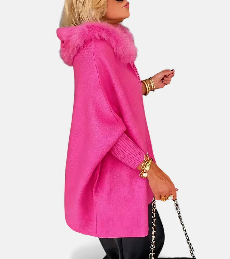SYLVIA | FUR COLLAR JACKET