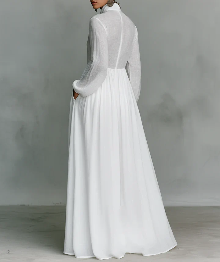 Azaria | Flowing Button-Front Maxi Dress