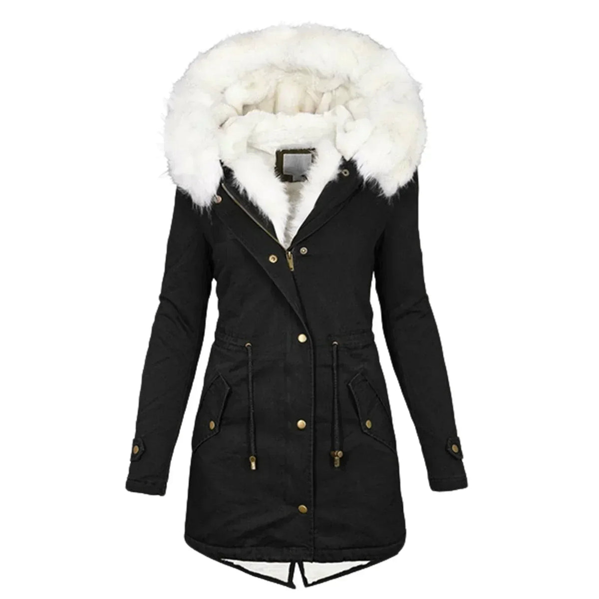 Giulia - Winter Coat with Faux Fur Lining