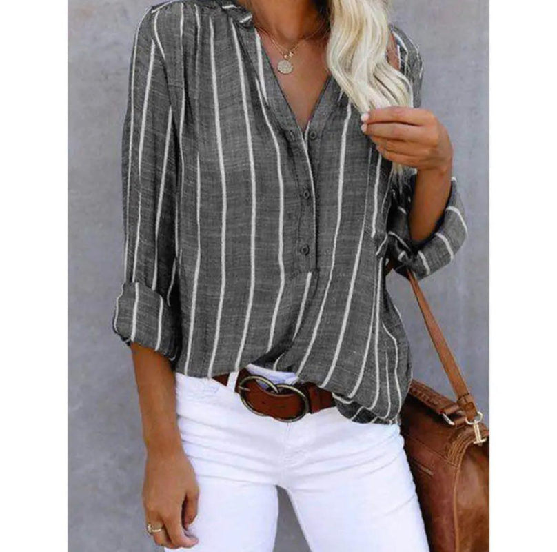 Stella | Striped Casual Blouse
