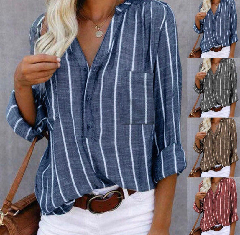 Stella | Striped Casual Blouse