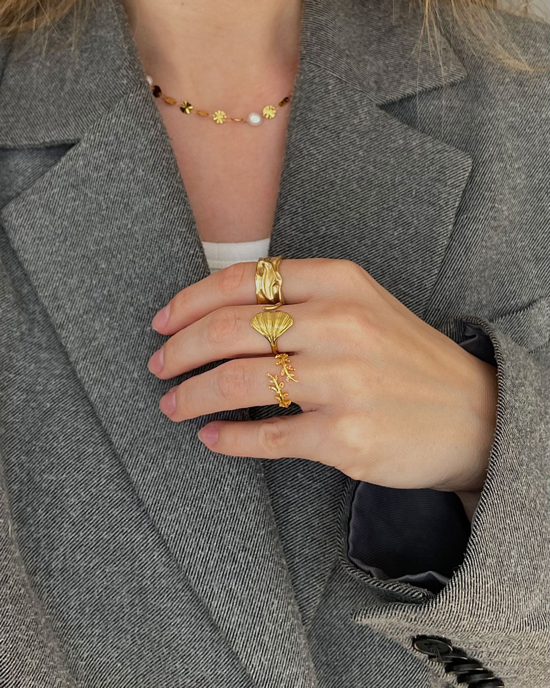 Jaylinette | Big Ring 18K Gold