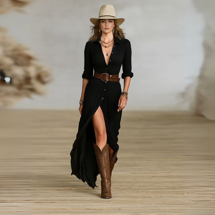River | Belted Dress
