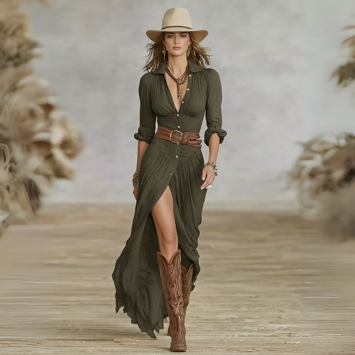 River | Belted Dress