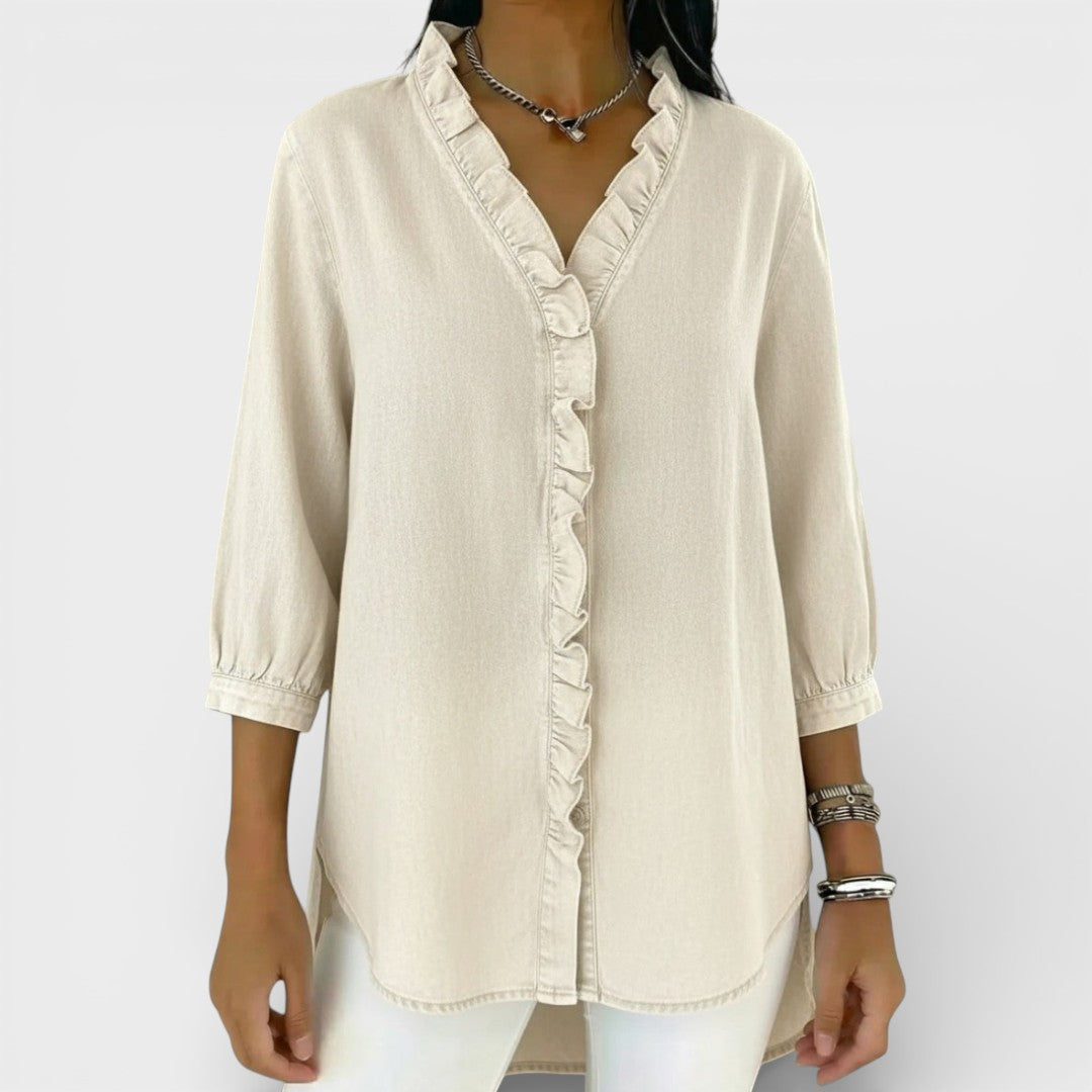 Everly | Elegant Ruffled Blouse