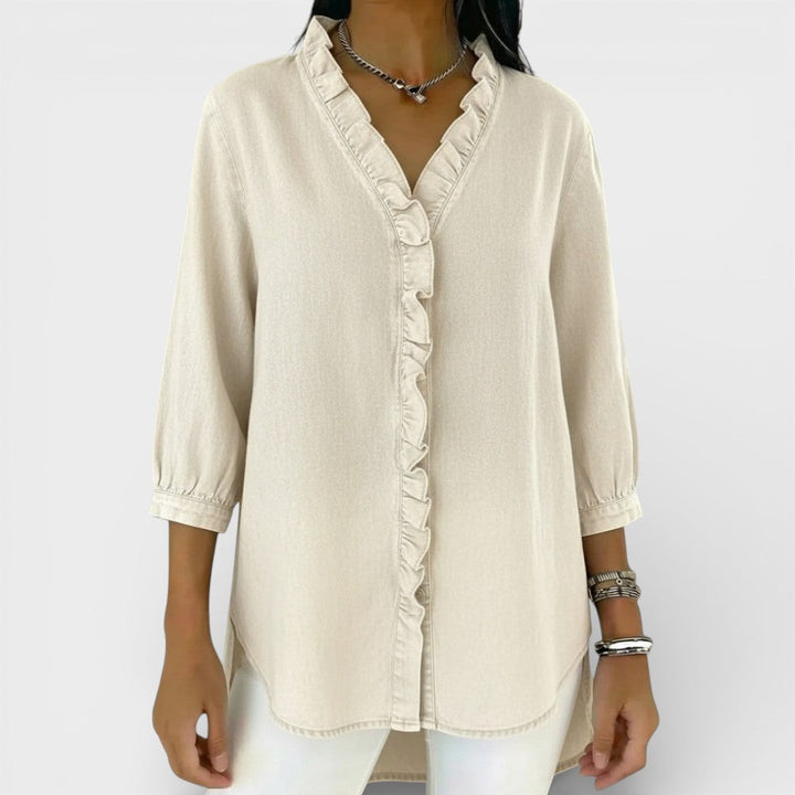 Everly | Elegant Ruffled Blouse