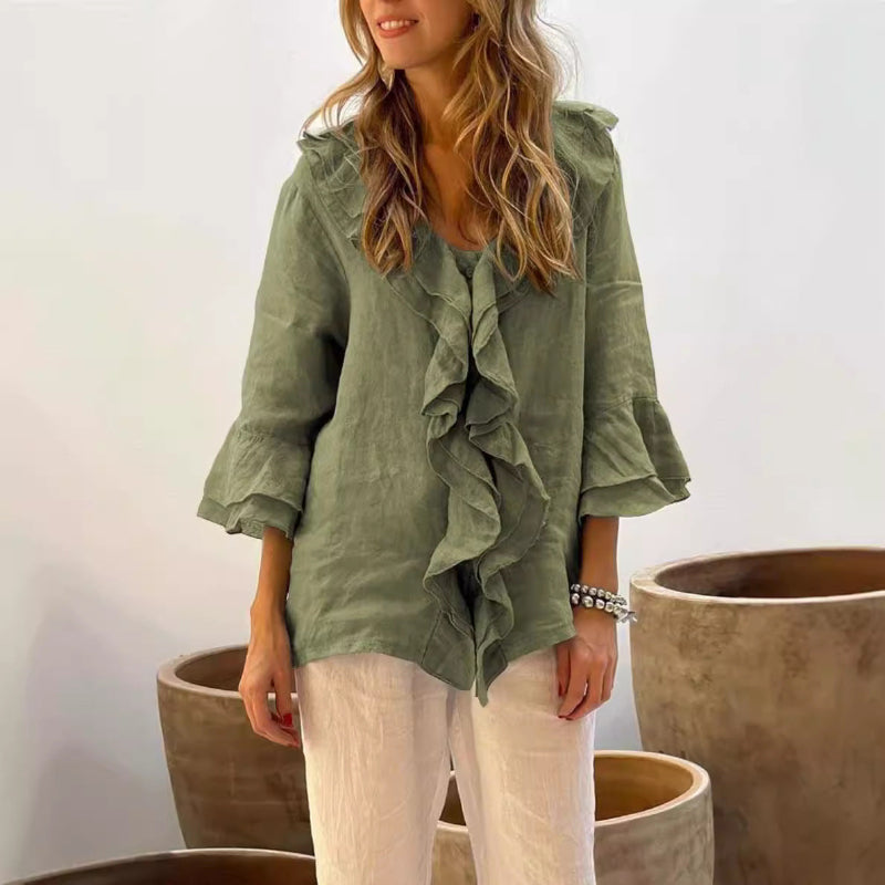 Luna | Stylish Ruffled Blouse