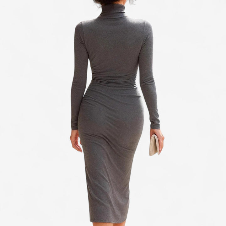 RACHEL | DRAPED NECK DRESS
