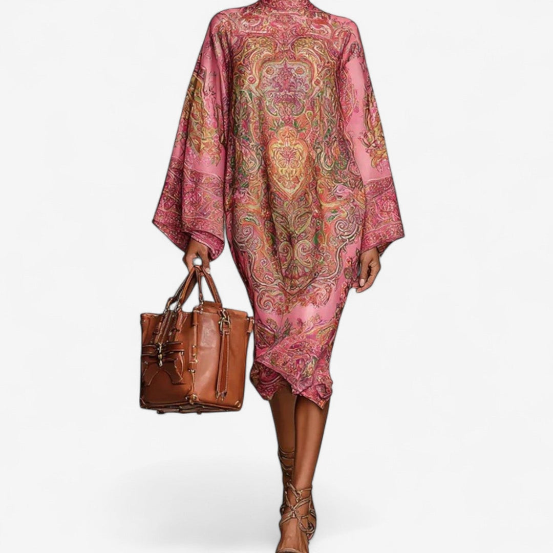 BEAU | ARTISTIC PRINT CAFTAN DRESS