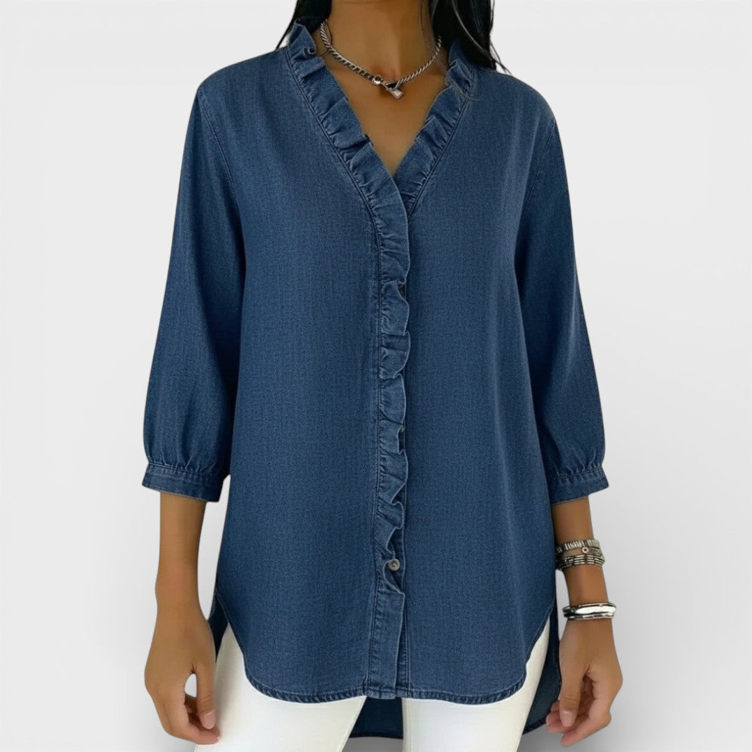 Everly | Elegant Ruffled Blouse