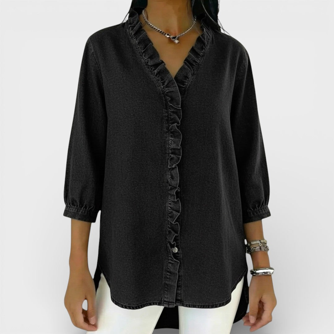 Everly | Elegant Ruffled Blouse