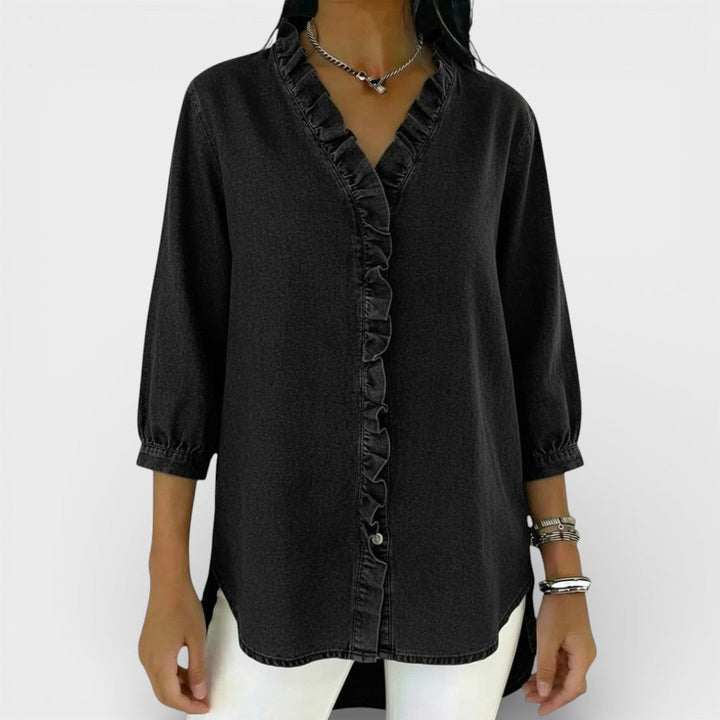 Everly | Elegant Ruffled Blouse
