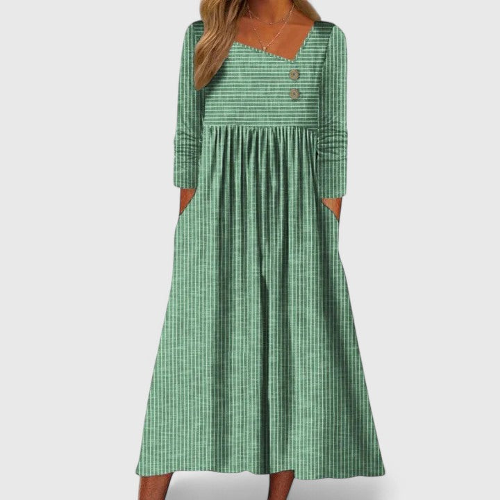 CLEO | ASYMMETRIC MIDI DRESS