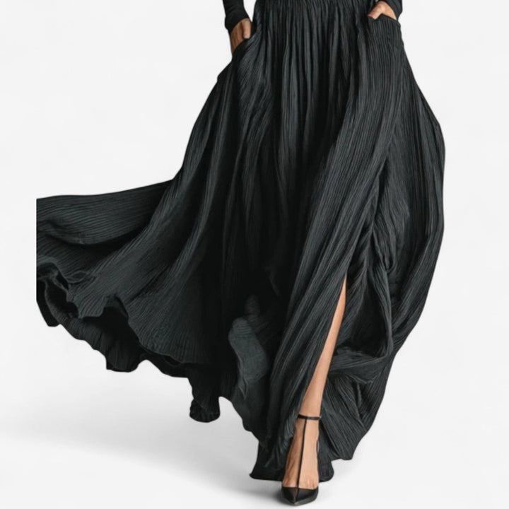 ZOFIA | HIGH-WAISTED MAXI SKIRT AND SHIRT SET