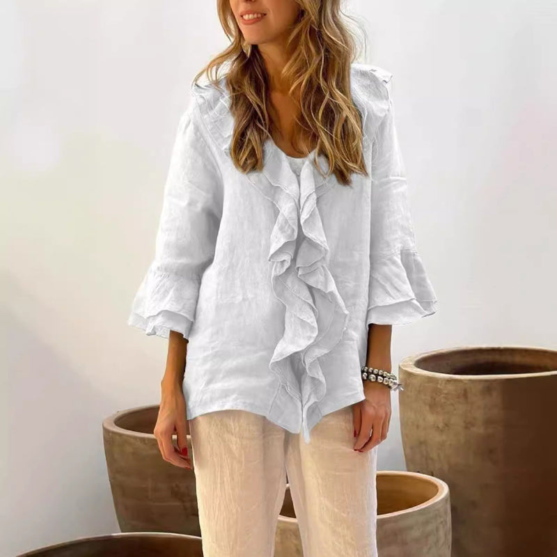 Luna | Stylish Ruffled Blouse