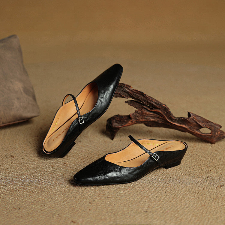 Harper Genuine Leather Mules