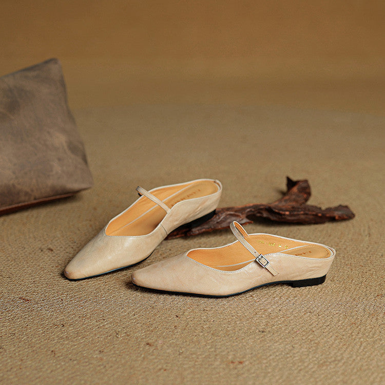 Harper Genuine Leather Mules