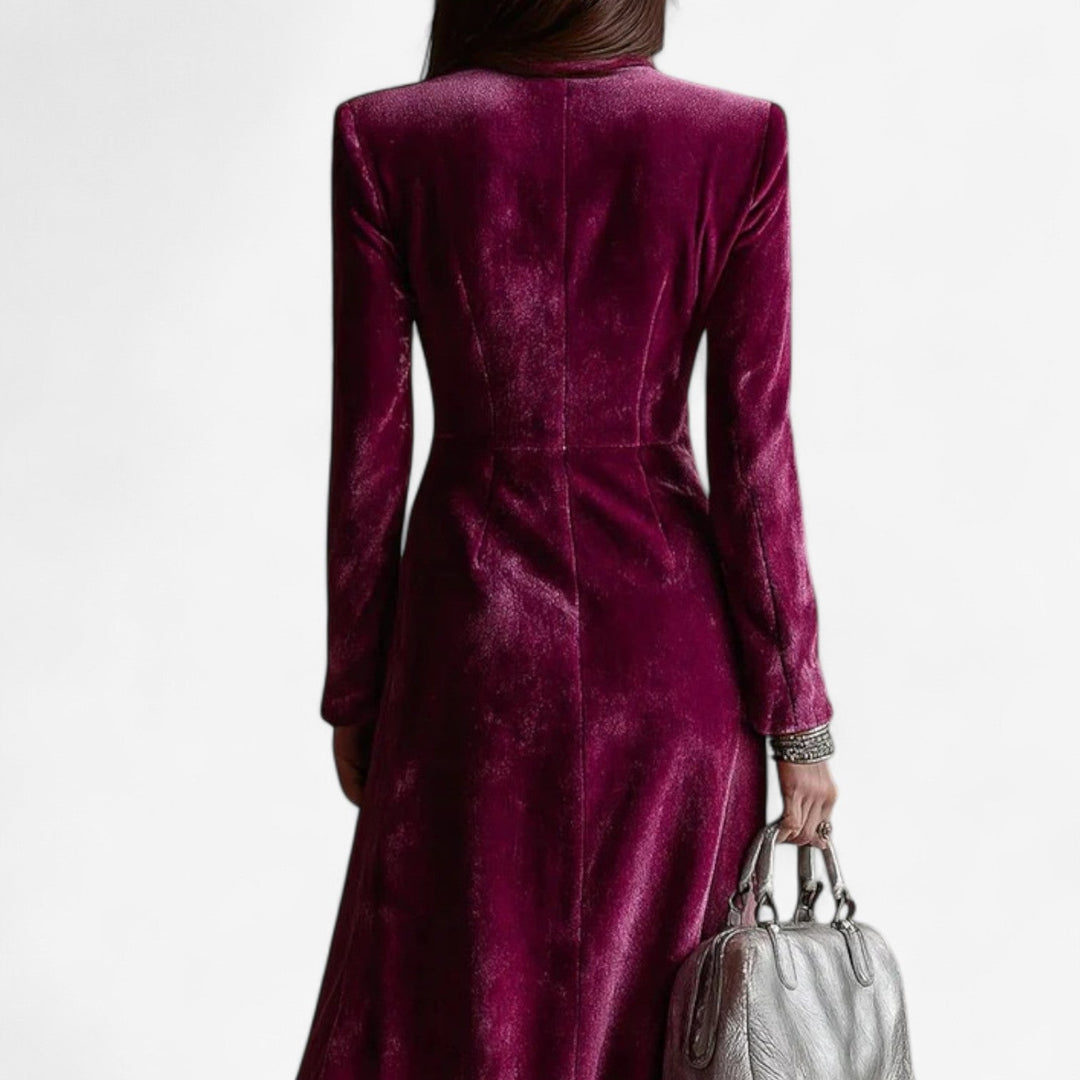 VIRGINIA | VELVET CROSSOVER DRESS