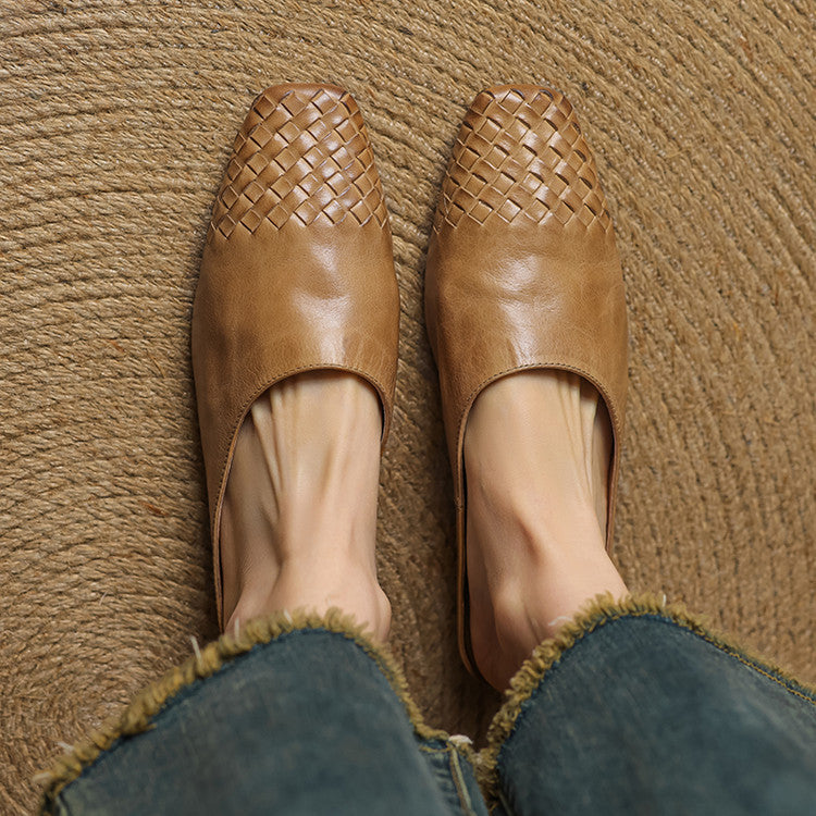 Anna Genuine Leather Mules