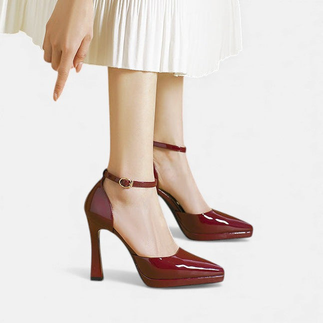 Mira | Evette Leather Heels