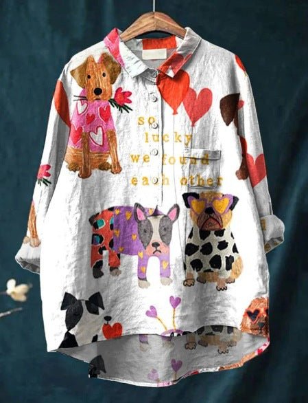 Evelyn | Brooks Playful Print Blouse