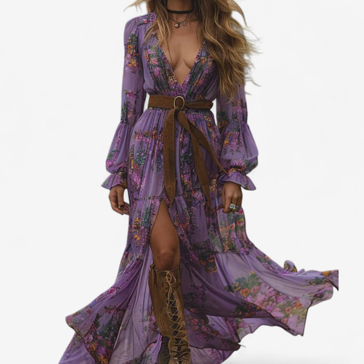 AURELIA | BOHEMIAN FLORAL MAXI DRESS