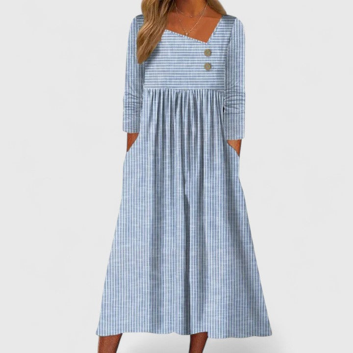 CLEO | ASYMMETRIC MIDI DRESS