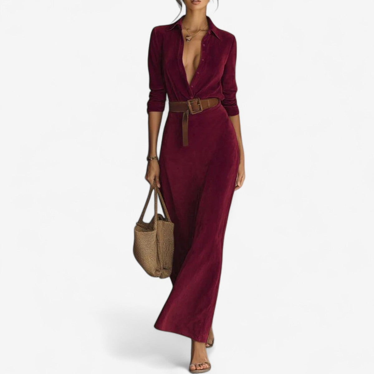 COLETTE | LUMINOUS SATIN WRAP DRESS