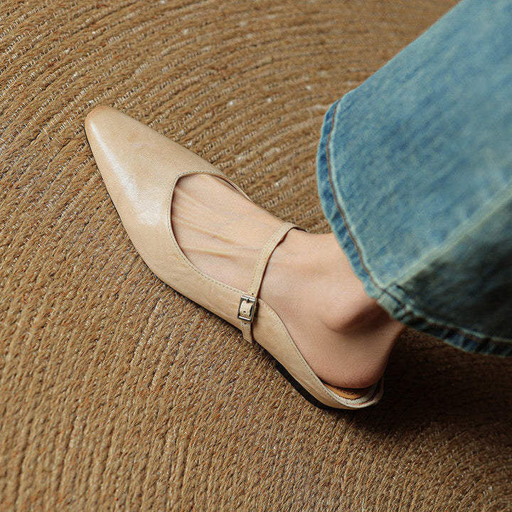 Harper Genuine Leather Mules