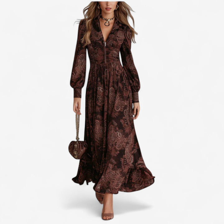 HELEN | DEEP V MAXI DRESS