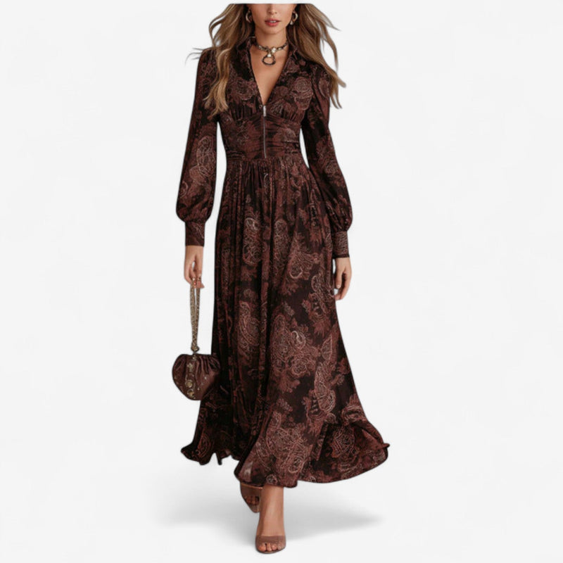 HELEN | DEEP V MAXI DRESS