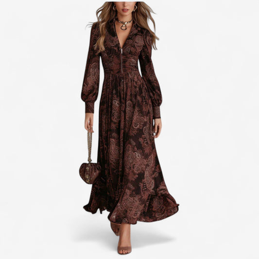 SABINE | DEEP V MAXI DRESS