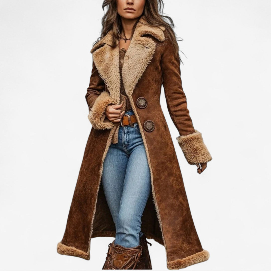 JOLENE | FAUX-FUR LINED COAT