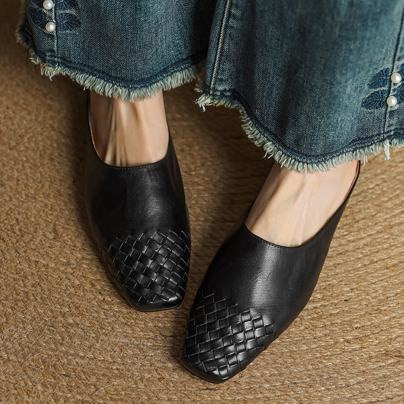 Anna Genuine Leather Mules