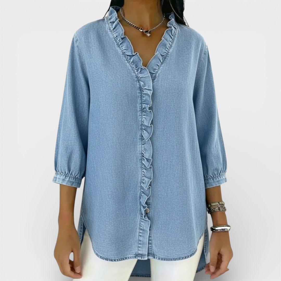Everly | Elegant Ruffled Blouse