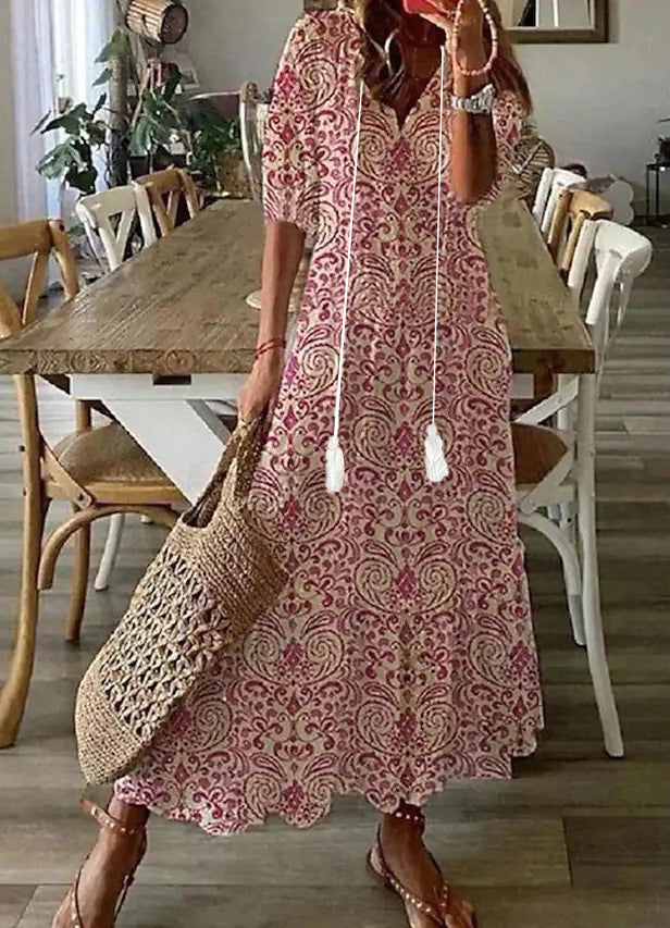Abigail | Boho Vintage Summer Maxi Dress