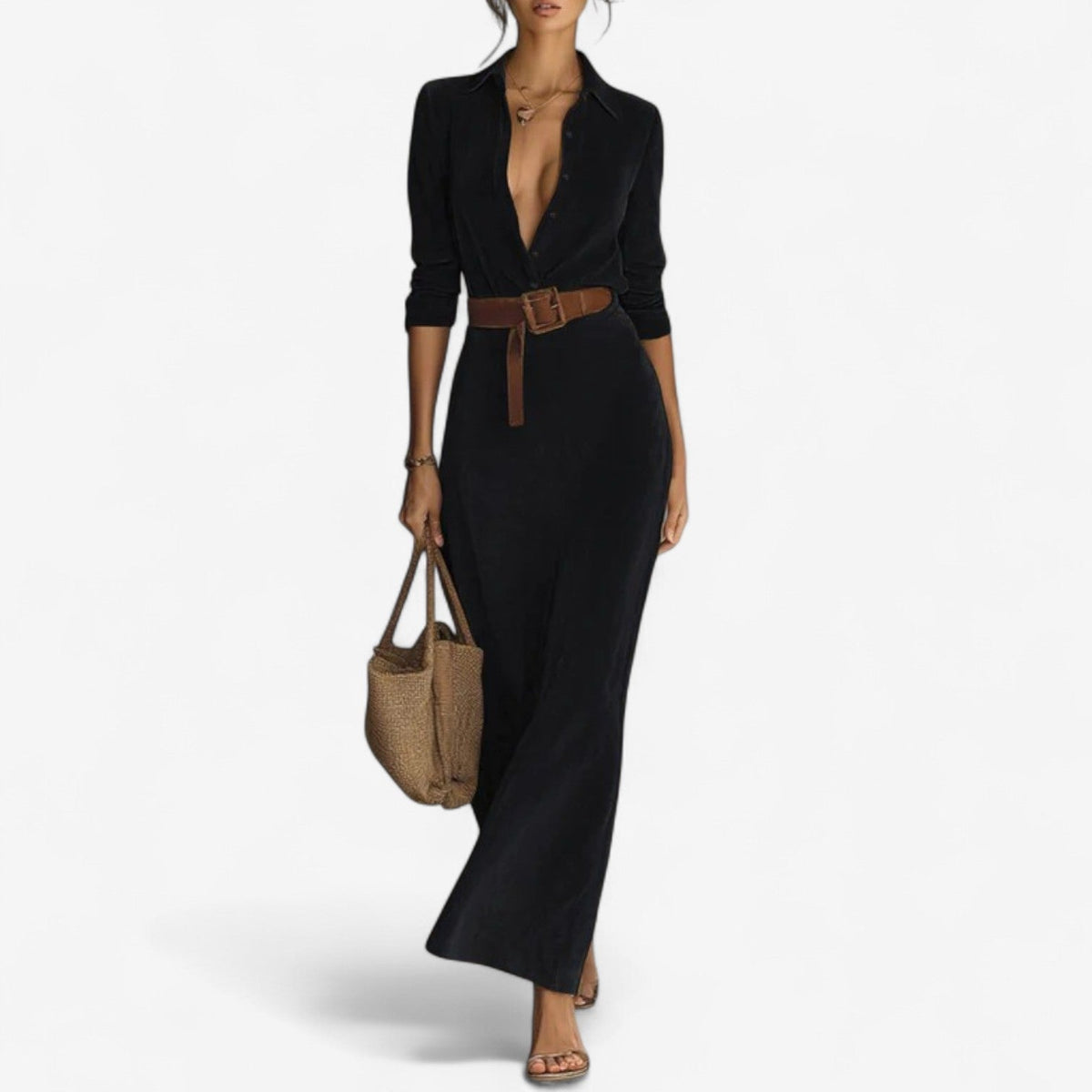 COLETTE | LUMINOUS SATIN WRAP DRESS