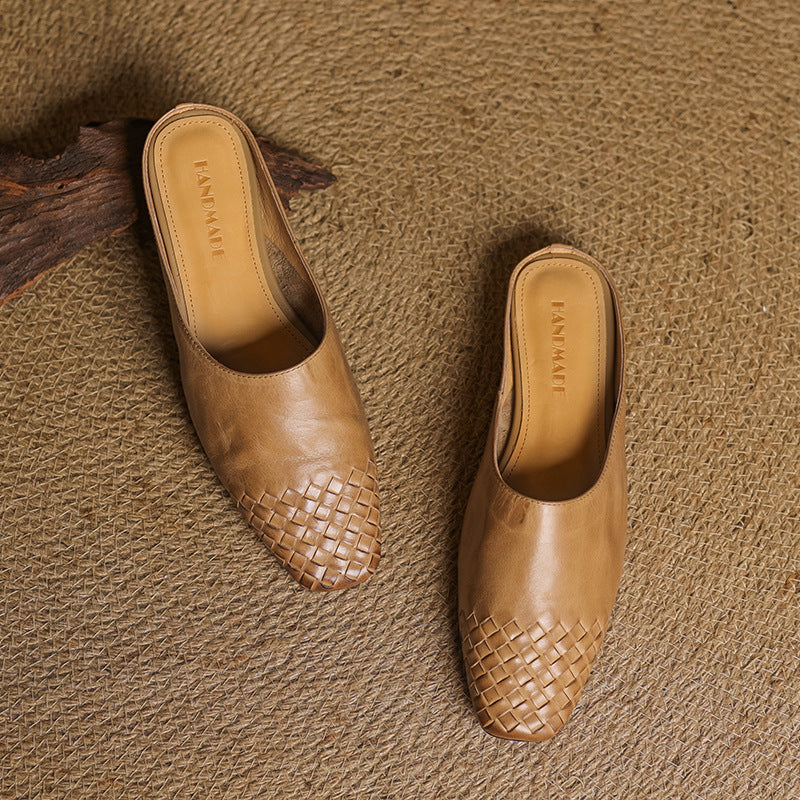 Anna Genuine Leather Mules