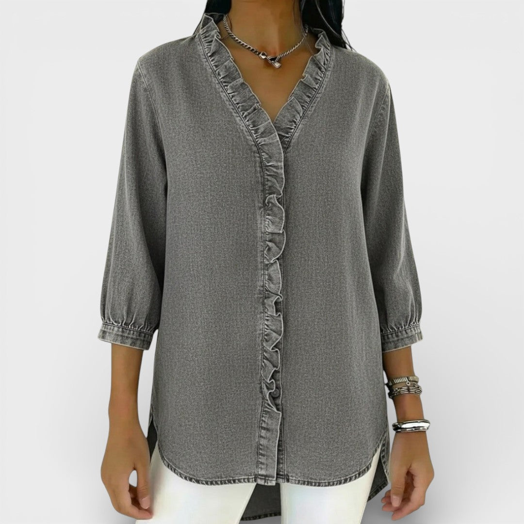 Everly | Elegant Ruffled Blouse